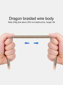 1条USB-C快速充电线[3.3英尺/6.6英尺/10英尺] USB-A转C尼龙编织充电线，兼容三星Galaxy S25 S24 S23 S22 S21 S10、Note 20 10 9 A51 G8 G7、Pixel及其他USB-C设备 - 金色 - 查看 4