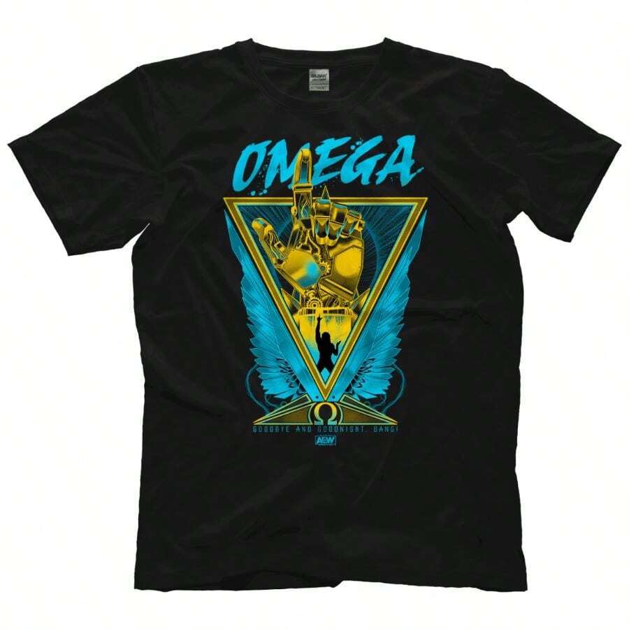 Kenny Omega - Golden Wings AEW Official T-Shirt - 黑色 - 查看 1