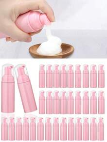 1/3/8/12 件（60 毫升，2 盎司）旅行泡沫泵瓶 - 透明塑料容器，可再填充，带分配泵，适用于洗面奶、睫毛洗发水和护肤品，便携式泡沫机，旅行配件，泡沫皂瓶空旅行泡沫分配器，适用于洗手液、睫毛洗发水、沐浴露家居浴室装饰秋季装饰返校，旅行必需品 - 彩色 - 查看 1