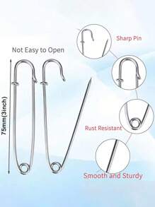 4/5/8/10/12/20Pcs7.5cm Large Pin For Clothes Leather Canvas Blankets Crafts Skirts Kilts