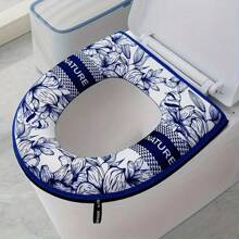 Household Toilet Seat Cushion, Cartoon Toilet Seat Cover, All-Season Toilet Seat Cover, Adhesive Toilet Seat Cover, Thickened Toilet Sticker Cushion In Autumn And Winter,Home Decorations For Halloween And Christmas,Thick And Thin Styles Will Be Randomly Dispatched,Retro Home Decoration