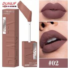 DUNUF 1pcs Liquid Matte Lipstick Velvet Matte Women'S Makeup ,Long-Lasting Waterproof Non-Stick Cup Non-Fade Lip Gloss , Waterproof And Long-Lasting,Ideal For Holidays And Halloween, Christmas, Valentine'S Day - 彩色 - 查看 15