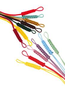 1 pièce Fil de perles en acrylique de haute qualité pour hommes et femmes, couleur unie en soie, convient pour la fabrication de bracelets et de colliers DIY - Élément de bijouterie non élastique, tricoté