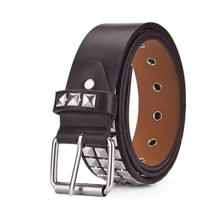 Punk Rock Belt With Studded Decoration - C - Xem 1