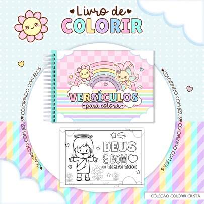 Livro de colorir - Colorindo versiculos