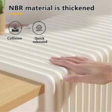 1 pieza Panel de pared de espuma suave, decoración de pared de dormitorio extra suave y gruesa, protector de cabecera, protector decorativo de esquina para sala de estar y dormitorio - Tira protectora extra ancha y extra gruesa tipo W para el hogar