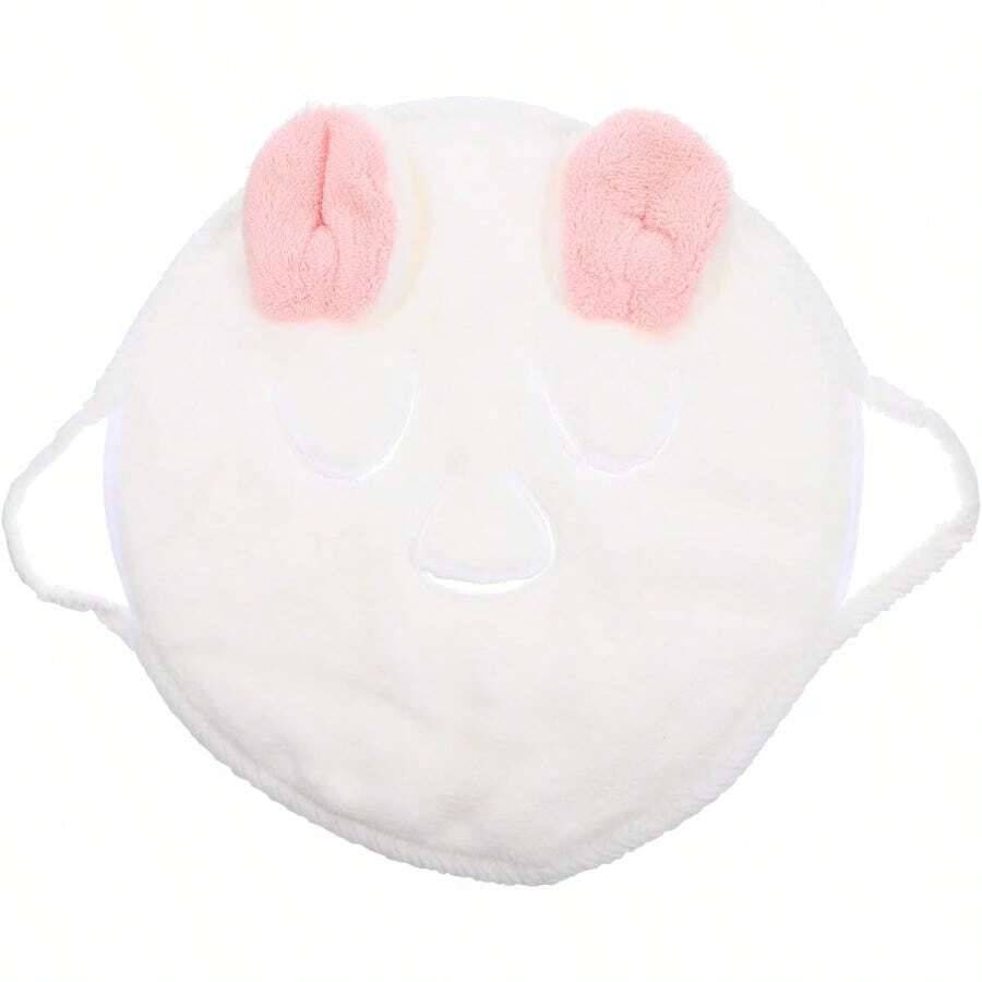 Hot Towel Facial Steamer Masks Shower Cloth Face Sauna Moisturizing Hair Towels For Women Facial Steam Towel Moisturizing Home Miss Face Hydrating Coral White+Pink 24 * 24CM