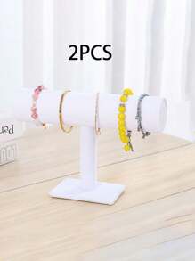 1pc/2pcs Single Layer Linen/Velvet Bracelet Holder Jewelry Display Stand, Watch Holder, Headband Organizer For Jewelry Shop Counter