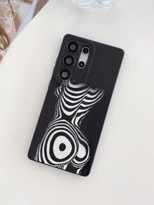 1 件艺术性感动漫女孩素描黑眼防震 TPU 材质手机壳，适合作为节日礼物，兼容 Xs/Xsmax/Xr/11 12 13 14 15 16pro/Promax/14 15 16plus Nothing、Pixel、INFINIX、Redmi 系列手机 - 彩色 - 查看 1