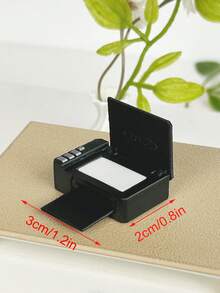 1pc Miniature Printer Model, Foldable Realistic Printer Toy, Prop For Pretend Play, Micro Realistic Office Model, Mini Printer Decor Piece - Suitable For Doll House Decoration