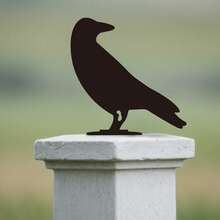 Decoración navideña y de Halloween, adornos festivos, accesorios para el hogar, decoraciones para fiestas, piezas para la mesa, placas decorativas - talla grande la elegante decoración de pájaro negro en silueta: una opción ideal para jardines al aire libre, patios y cercas. Elaborada en acrílico premium de tamaño perfecto, se instala en momentos y aporta belleza natural a cualquier espacio.