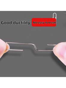 160个/盒 银色和莫兰迪色防滑回形针，适用于办公室、学校和个人使用，日常DIY，重型防滑回形针 - 彩色 - 查看 8