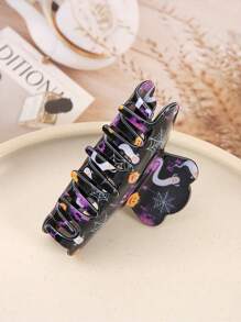 1pc Halloween Fashion, Funny And Unique, Grab The Back Of A Girl's Head With A Hair Claw, A Festive Hair Accessory Hair Accessories Fashion Claw Clips Ladies Hair Clamps Casual Hair Jaw Clip Autumn Accessories Festival Accessories Fall Hair Clips Winter Decor For Vacation Outfits Woman