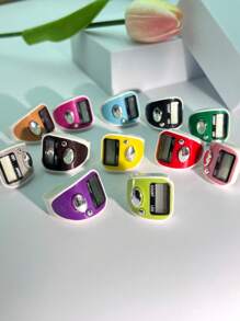 Nuovo contatore elettronico portatile, display LED ad anello elastico, mini contatore manuale, contatore per uso quotidiano di carte e imballaggi