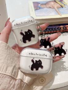 1 hộp đựng tai nghe Bluetooth hình mèo dễ thương kèm móc khóa hình mèo, tương thích với tai nghe Apple. - Nhiều màu - Xem 3