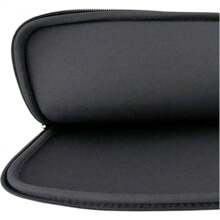 15.6 Inch Black Notebook Case With Lilac Pocket - Compatible With All Brands - Protection And Style
