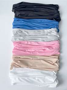 1 Peça Faixa de Cabelo Feminina Sweatband, Faixa de Cabeça Versátil e Fashion Feminina em Cores Sólidas e Estampa Floral Tie-Dye, Adequada para Penteados, Lavagem de Rosto, Proteção Solar, Cobertura do Pescoço, Elástica e Respirável, Ideal para Esportes ao Ar Livre, Corrida, Fitness, Yoga, Acessórios de Moda Casual para Cabelo