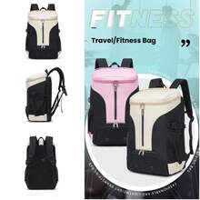 1pc Badminton Racket Bag, Football Bag, Fitness Bag, Travel Bag, Oxford Cloth Integrated Sports Backpack With Independent Shoe Cabinet - Suitable For Badminton, Tennis And Outdoor Training, Durable And Comfortable, Tennis Equipment Bag | Minimalist Design | Durable Fabric - Multicolor - View 11