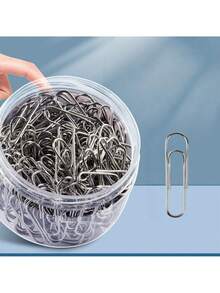 160个/盒 银色和莫兰迪色防滑回形针，适用于办公室、学校和个人使用，日常DIY，重型防滑回形针 - 彩色 - 查看 6