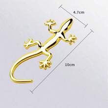 Lifelike 3D Metal Gecko Car Sticker | Scratch, Water & Fade Proof | Easy-Install Decal For Cars, SUVs, Trucks & Home Decor - Multicolor - View 8