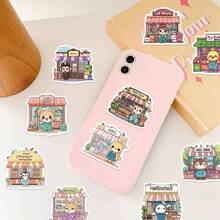 50 adesivos divertidos de grafite com desenhos de animais da versão Q, adesivos para embalagens de presente, adesivos à prova d'água, artesanatos multifuncionais DIY, adesivos decorativos, adequados para decoração diária de diários, álbuns de recortes, álbuns de fotos, revistas, planejadores e livros de contas artesanais