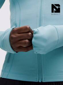Lululemon Define Jacket Nulu Women's Lightweight, Full Zip Running Track Jacket-For Yoga Gym Running-Sweat-Wicking-Yoga-All Seasons Sport-Spring/Summer-Autumn/Winter-Mother's Day Gifts-Father's Day Gift - 水洗藍 - 查看 5