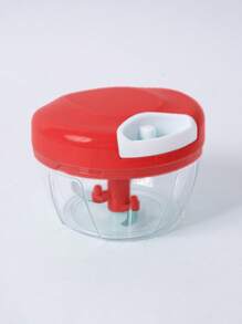 1pc Manual Food Processor Vegetable Chopper, Manual Food Chopper, Hand Pull String Vegetable Chopper, Portable Hand Pull String Garlic Mincer Onion Cutte(Red)