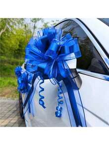 10 piezas de lazos decorativos para coche de boda, lazos de regalo para envolver, lazos de cinta rosa/blanca/roja para puerta de coche de boda, decoración de boda, cintas para decorar escaleras, manijas, regalos de boda, adecuados para decorar mesas y sillas de boda, decoración de regalos, cajas o decoración floral, decoración de aniversario - Multicolor - Ver 22