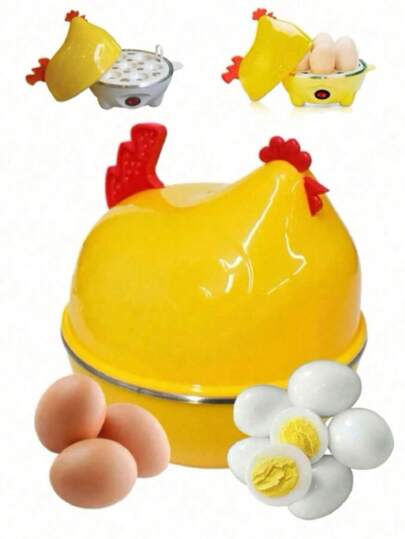 Hervidor de huevos, maquina para coser huevos, vaporera de huevos,Hervidor De Huevos Con Capacidad De 7 Huevos En forma De Pollo Vaporizador