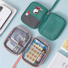 Sanrio Hello Kitty Cartoon Printed Portable Medical Bag Travel Medical Emergency Kit Home Outdoor Emergency Medicine Box Storage Epidemic Prevention And Health Kit Travel Essentials For Holiday Vacation Medicine Organizer Medicine Bag Medicine Storage Bag For Travel For Outdoor First Aid Bag