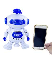 Chodzące zabawki-roboty dla dzieci - 360° obracający się, tańczący robot z migającymi światłami LED i muzyką, inteligentny interaktywny elektroniczny robot dla dzieci, chodząca zabawka dla małych chłopców i dziewczynek