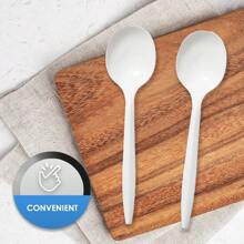 PAMI MediumWeight Disposable Plastic Forks [400Pack] Bulk White Plastic Silverware For Parties Weddings Catering Food Stands Takeaway Orders And More Sturdy SingleUse Partyware Forks