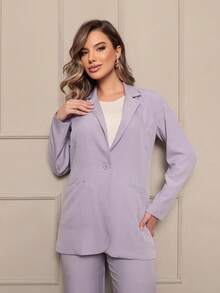 Blender Set With Luis Fabric Pants Stay Warm In Winter - Lilac Purple - View 5