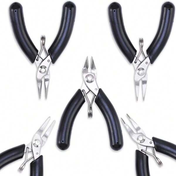 QIAO 1pc Stainless Steel Pliers Jewelry Making Pliers Tools Wire Cutter For Jewelry Repair Wire Wrapping, Crafts, Jewelry Making Supplies