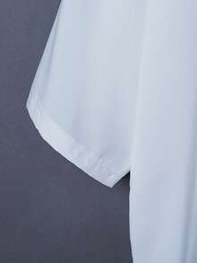 Retro Loose Solid Color Versatile Kimono Cover Up, Chinese Style Hanfu Inspired Anime Cosplay Outerwear, Beach Cover-Up, Sun Protection