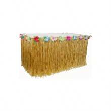 Table Grass Skirt For Hawaiian Hula Luau Party Decoration Table Decor Supplies(9ft)(1) - 1 - Xem 1