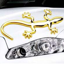 Lifelike 3D Metal Gecko Car Sticker | Scratch, Water & Fade Proof | Easy-Install Decal For Cars, SUVs, Trucks & Home Decor - Multicolor - View 13