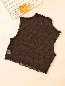 1件新款蕾丝高领修身透视性感长袖女式打底衫，适合搭配连衣裙和圣诞装饰 - 彩色 - 查看 8