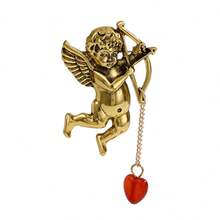 2 Peças Broche de Metal de Liga de Zinco Retrô Casual em Estilo Cartoon, Decoração de Roupas e Bolsas, Acessórios de Escritório para Todas as Estações, Camisas, Jaquetas, Joias, Natal, Halloween