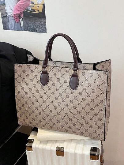 Dedoo Autumn/Winter Fashion Print, Four Seasons Versatile Travel Shopping Bag, Oversized Tote Bag