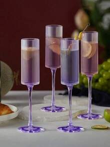 1/3/6pcs 5.5oz Unbreakable Plastic Champagne Flutes, Reusable Champagne Toasting Cups, Modern Elegant Style For Wedding Party Anniversary Christmas Birthday Valentine's Day Gift, Outdoor Camping Use, Father's Day Gift - Multicolor - View 8