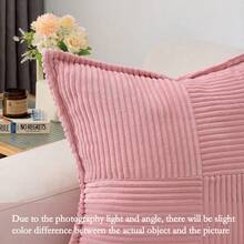 1pc Plain Cushion Cover Without Filler,corduroy pillowcase for sofa, home decoration