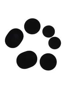 6pcs Replacement Self-Adhesive Shoe Repair Patch Microfiber Leather Durable Heel Hole Pads Universal Shoe Heel Repair