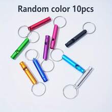 5pcs Stainless Steel Emergency Whistles With Keychains - Loud, Durable, Lightweight, Suitable For Hiking, Camping, Outdoor Sports, Sports Teachers, Dog Training - Perfect For Outdoor Activities!
