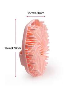 1pc Polygonal Silicone Whirlwind Shower Brush, Portable Massage Brush, Shower Brush, Shower Brush, Shampoo Brush,Silicone Body Scrubber, Exfoliating Body Wash Scrubbers Exfoliator, Shower Body Brush For Effective Showering Exfoliation And Gentle Massage