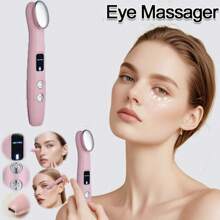 Elektrischer Gesichts-Massagegerät mit Augen-Massage, wiederaufladbar, Heißtherapie, Vibrationsmassage für Augenpflege und Gesichtsrelaxation, für den Heimgebrauch, 300mAh