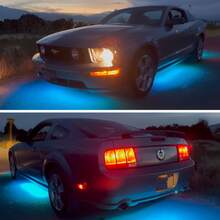 Coche Chasis Tira Led RGB App Tunning Auto Decorativa 4pzs  Control Remoto Multicolor Chasis IOS Android  Vmingo Mexico - Negro - Ver 4