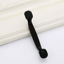 1-Piece / 2 Pieces Black Modern Minimalist Aluminum Alloy Door Handle Series, Suitable For Wardrobe, Bedside Table, TV Cabinet Drawer Handles, And Furniture Hardware Accessories