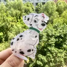 1pc Oversized Acetate Cute Curly Perm Cat & Goldfish Bowl Hair Claw Clip, Matte Anti-Slip Everyday Hair Accessory, Beautiful Gift Hair Accessories Animal Hair Clips, School Stuff, College
