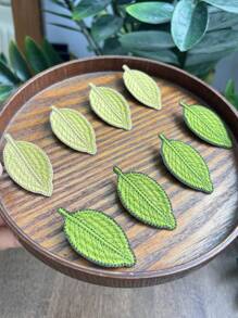 1 女士绿叶刺绣发夹，甜美侧夹，女士配饰/发饰，森林风格复古鳄鱼发夹爪夹发夹发夹，学校用品 - 彩色 - 查看 20